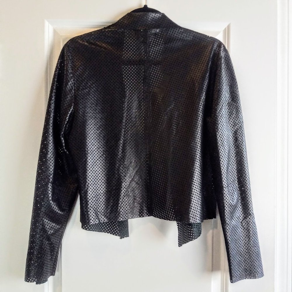 Leather Open Jacket - Picture 2 of 4